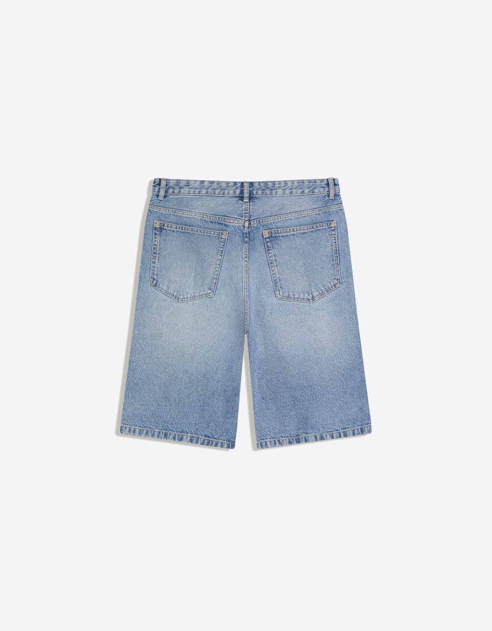 Мужские джинсовые бермуды baggy fit, арт. 1022/180 - BERSHKA