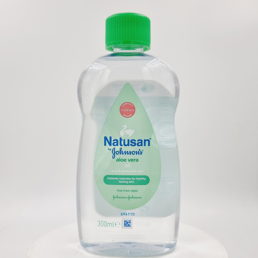 Детское масло для ежедневного ухода NATUSAN BY JOHNSON'S BABY с алоэ вера 300 мл (Из Финляндии)