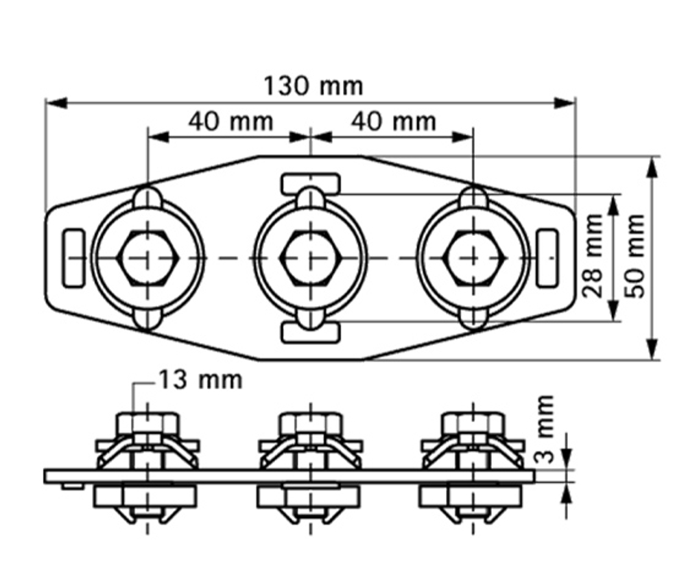 BIS RapidRail X-соединитель профиля