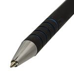 Ручка шариковая автоматическая BRAUBERG "Office Style", 1шт, СИНЯЯ, корпус черный, пишущий узел 0,5 мм, линия письма 0,3 мм, 144222