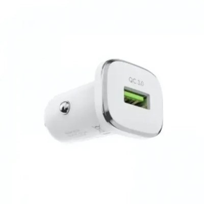 Автомобильное зарядное устройство Borofone BZ12A 18W QC3.0 3A USB White