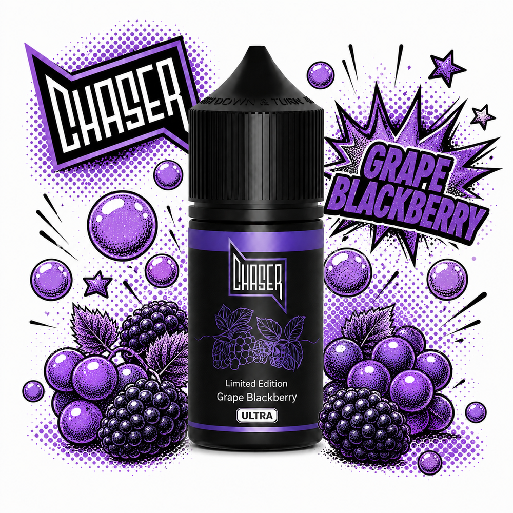 Chaser BLACK - GRAPE BLACKBERRY (30ml, 5% nic)
