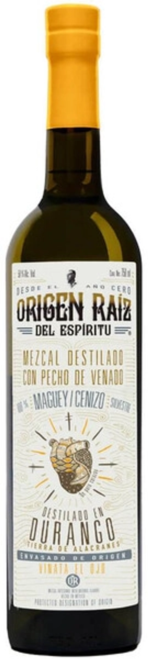 Мескаль Origen Raiz del Espiritu con Pecho de Venado, 0.5 л