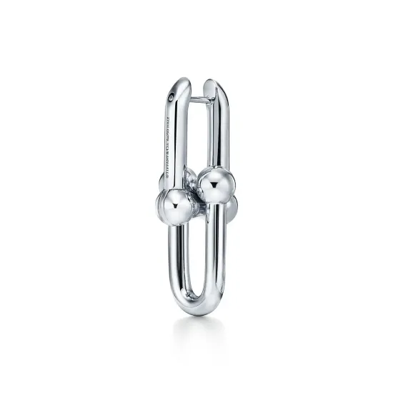Серьги Tiffany HardWear Earrings в серебре, размер small