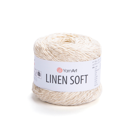 Пряжа YarnArt Linen soft, Молочный