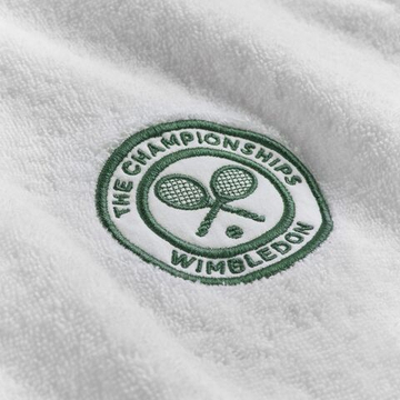 Полотенце теннисное Wimbledon Cotton Terry Baseline Robe - white/green