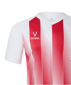 Футболка игровая Jogel Camp Striped Jersey-K, красный R2/белый 00