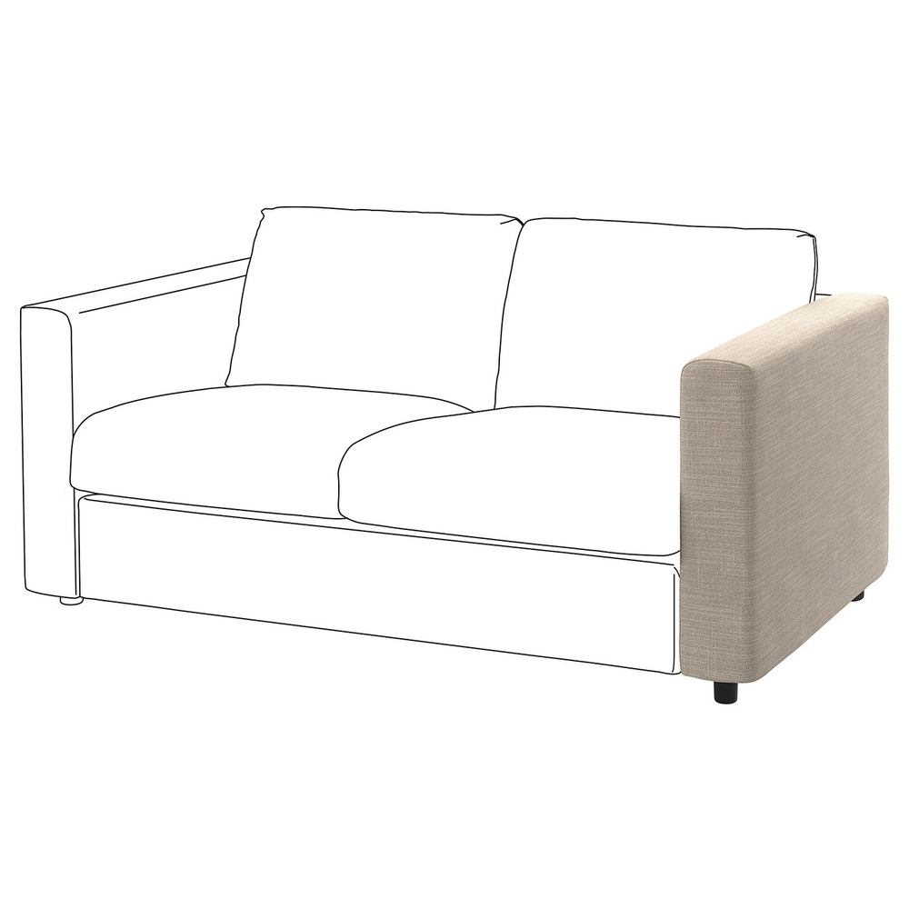IKEA VIMLE  (ИКЕА ВИМЛЕ)  -  Чехол на подлокотник - Хилларед бежевый