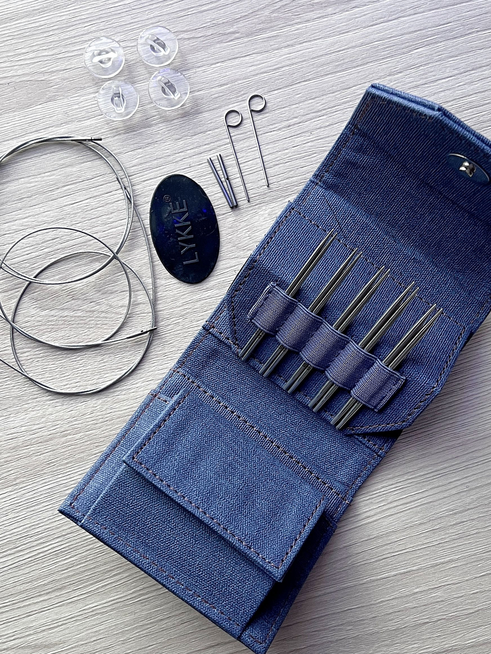 Набор съемных стандартных спиц 12см/5пар Flight Mini Denim Lykke