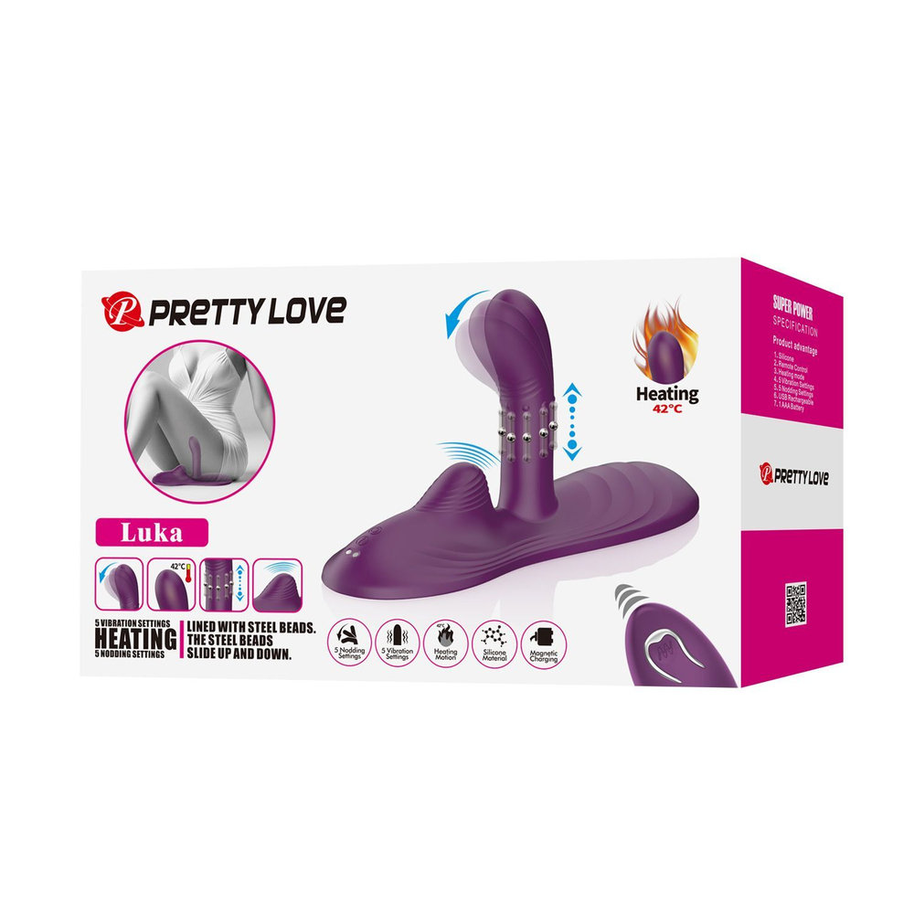 Мультифункциональная вибро-подушка Pretty Love Luka BI-300057W