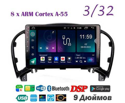 Topway TS18 3+32GB 8 ядер для Nissan Juke 2010-2014