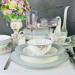Lenardi 145-627 Обеденный сервиз 30пр. САКУРА в под.уп.(х2)Костяной фарфор
