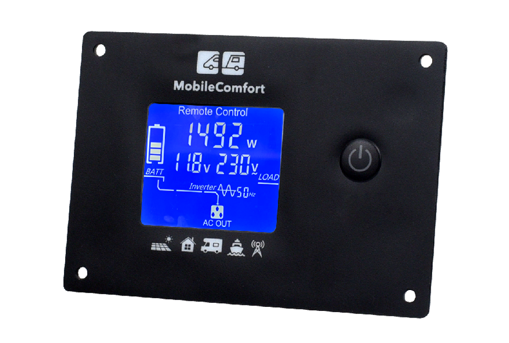 Инвертор с зарядным устройством MobileComfort S2012-MPPT, чистый синус, 2000Вт, 12В, 40А , от солнечных панелей