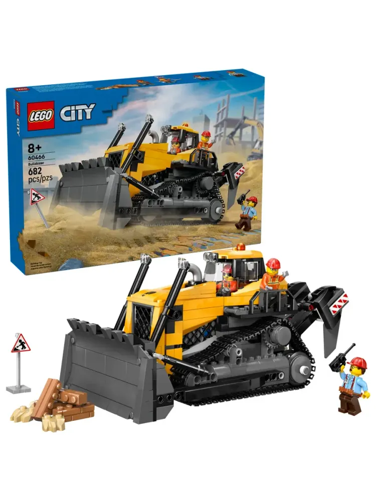 Конструктор City 60466 Желтый бульдозер