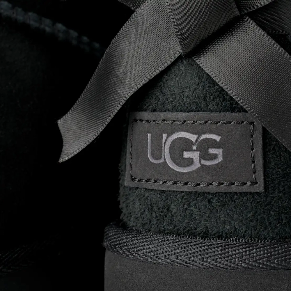 UGG Угги Ultra Mini Bailey Bow, черный