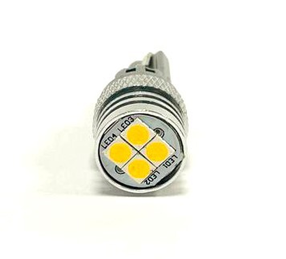 Светодиодная лампа W5W T10(1U4)-3030-4SMD (белый), 1шт