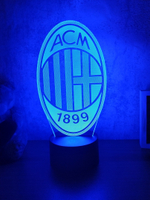 3D Светильник "AC Milan" (ФК Милан)