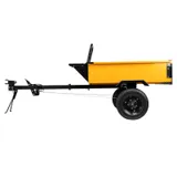 Прицеп для мотоблока TT-500, оцинк., груз. 500 кг, рег. сцепка, колеса 4.00-10, в упаковке Denzel — фото 4