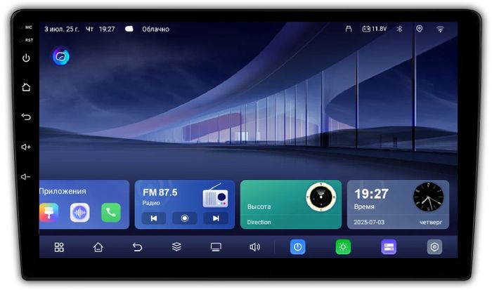 Магнитола для Lexus ES250 2012-2015 (взамен монохром экрана) - Kuberg QLed, Android 14, TS105, Быстрейшая, CarPlay, SIM-слот