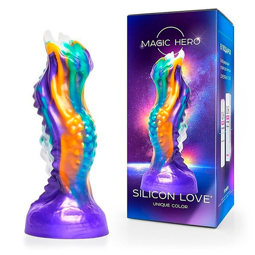 Яркий фантазийный фигурный фаллоимитатор 22см Bior Toys Magic Hero MH-13033