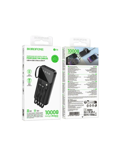 Внешний аккумулятор BJ76 10000 mAh с кабелями