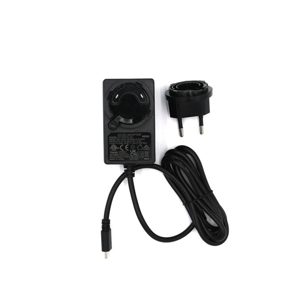 Блок питания 27 Вт с кабелем USB type-C для Raspberry PI 5 чёрный