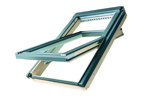 Деревянное мансардное окно FTP-V U3 с однокамерным стеклопакетом