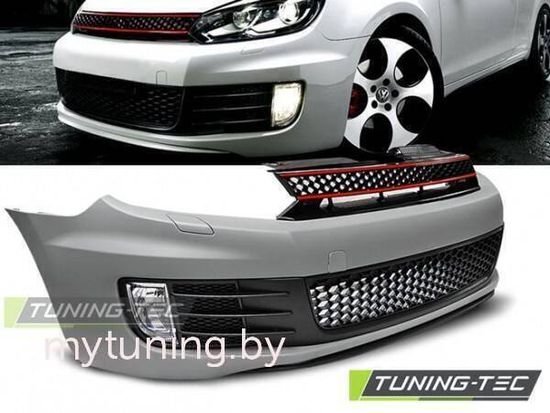 Передний бампер GTI STYLE V1 для Volkswagen Golf 6(VI)