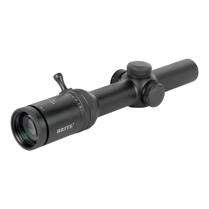 Прицел оптический BRITE LPVO 1-8X24 IFR - вид со стороны окуляра без креплений