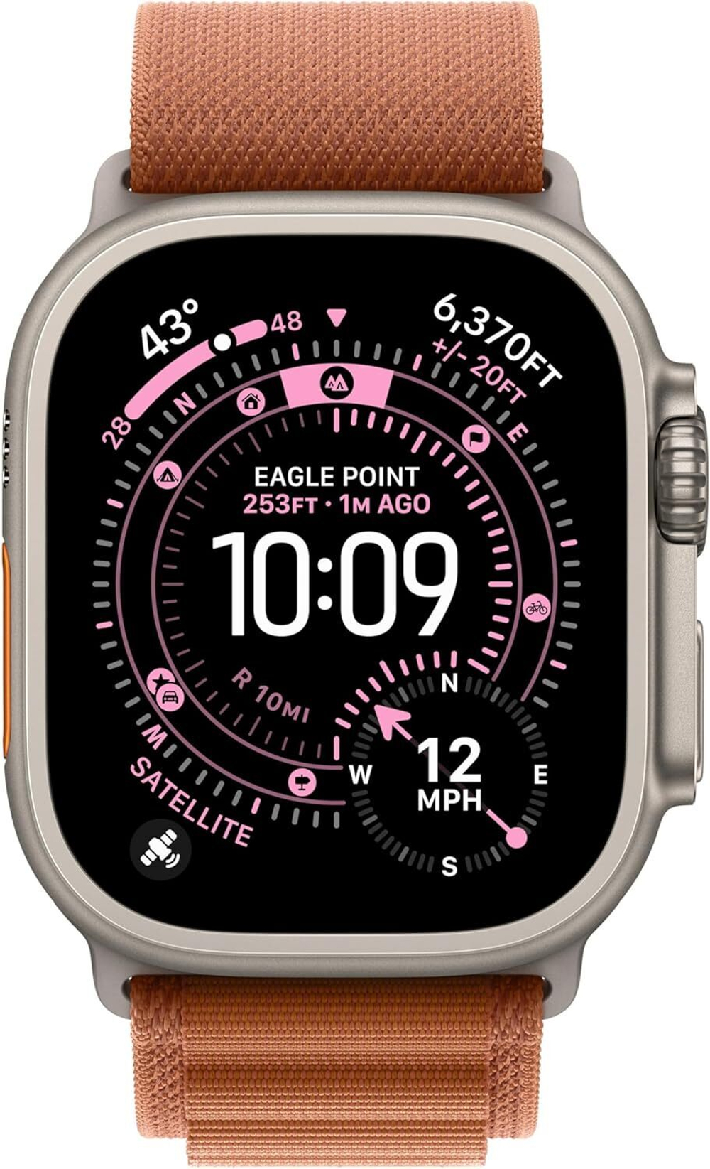 Умные часы Apple Watch Ultra 3, 49 мм, Natural Titanium Terra Cotta Alpine Loop L