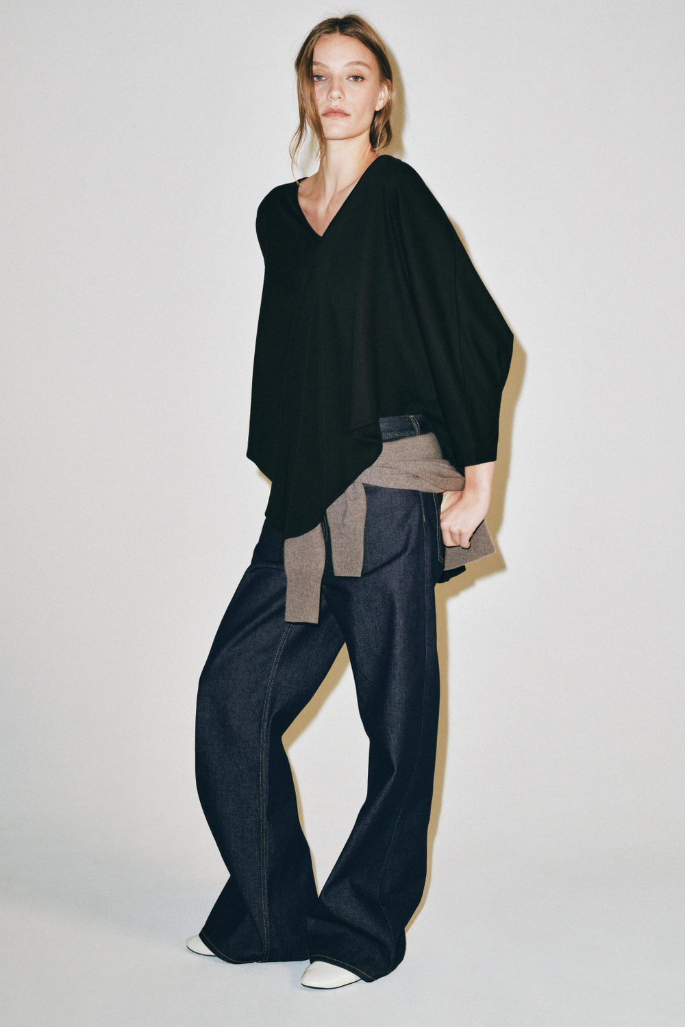 ФУТБОЛКА-НАКИДКА ИЗ ХЛОПКА SUPIMA® — ZARA