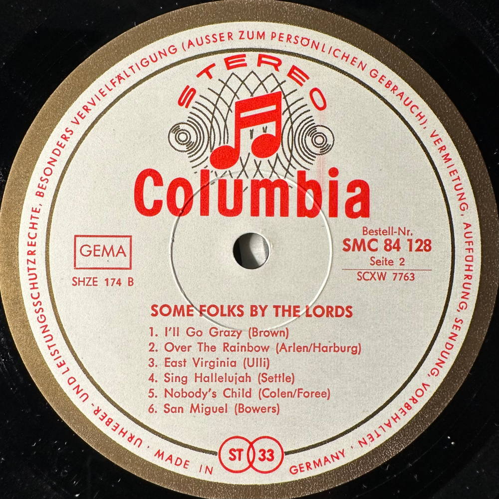 The Lords ‎– Some Folks By The Lords (Германия 1966 г.)
