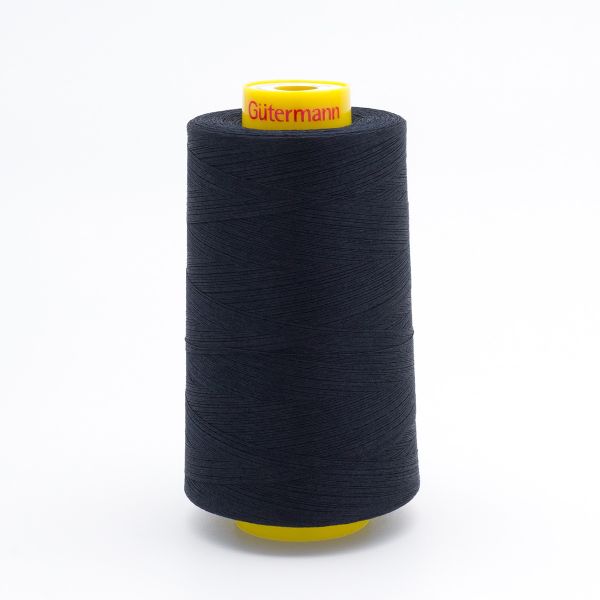Нитка Gutermann Mara 120 (5000 метров), 1 боб., универсальная | 665 сине-черный