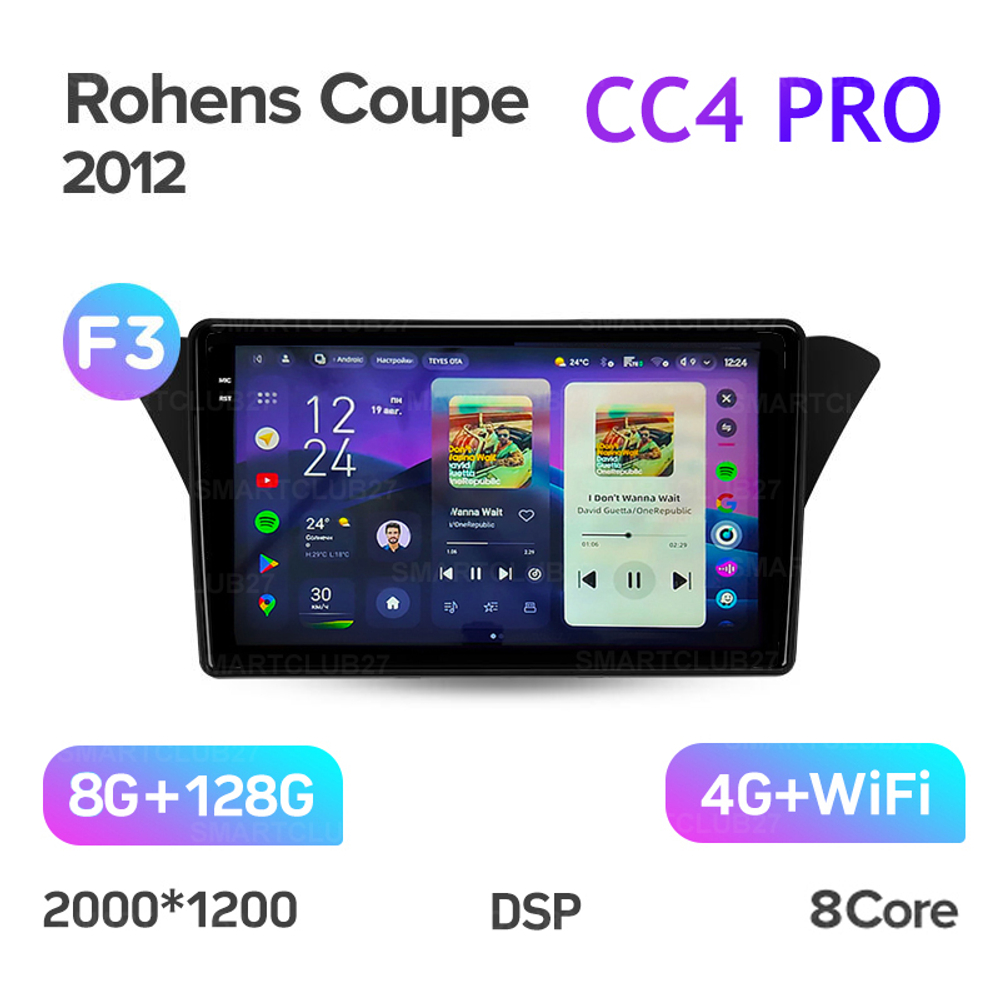 Teyes CC4 Pro 9" для Hyundai Rohens Coupe 2012