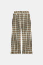 БРЮКИ В КЛЕТКУ — ZW COLLECTION — ZARA