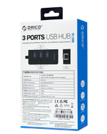 USB-хаб Orico HR01 3xUSB3.0/RJ45 черный
