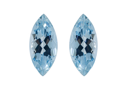 Аквамарин пара (маркиз 10.99 ct)