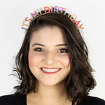 Ободок "Это мой День рождения" [It's my birthday] (розовый)