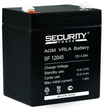 Аккумулятор Security Force SF 12045 ( 12V 4,5Ah / 12В 4,5Ач ) - фотография