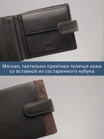 B123168R Castanho - Портмоне с RFID защитой MP