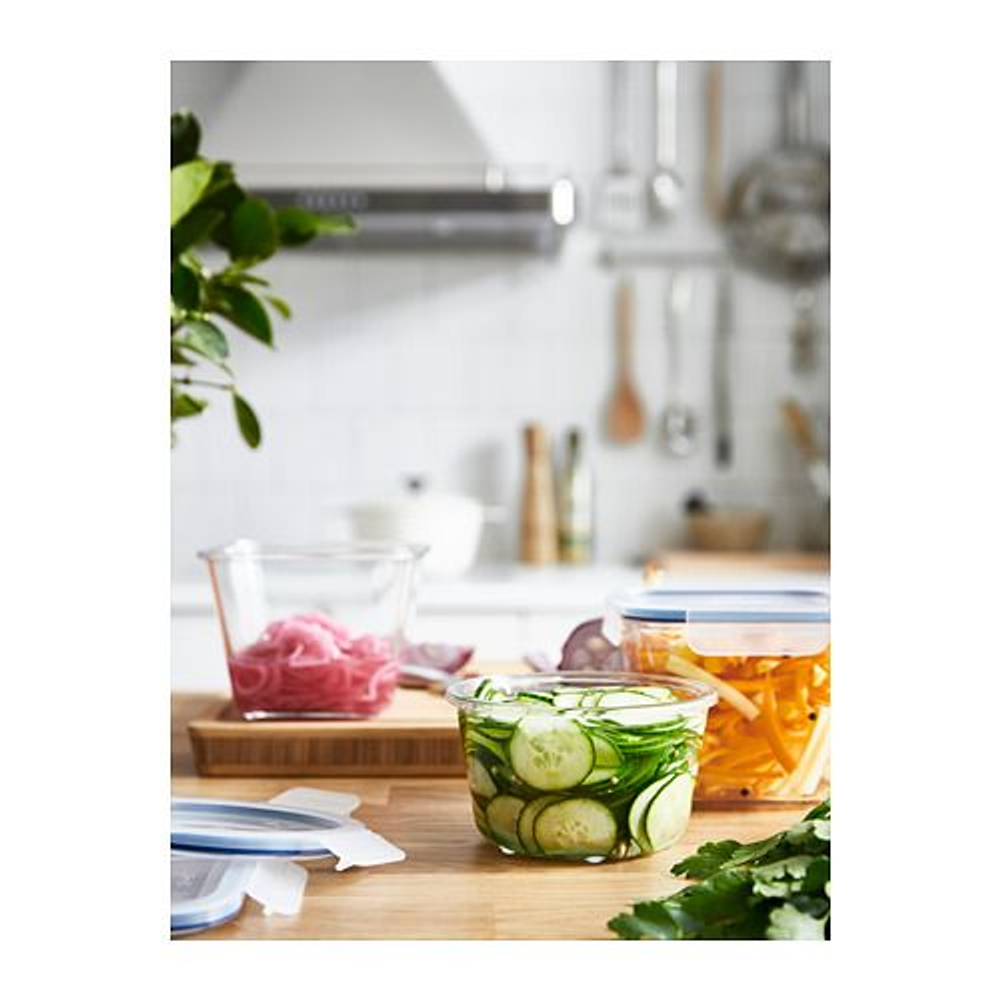 IKEA 365+ Контейнер для хранения продуктов, круглый/стекло,600 мл (из Эстонии)