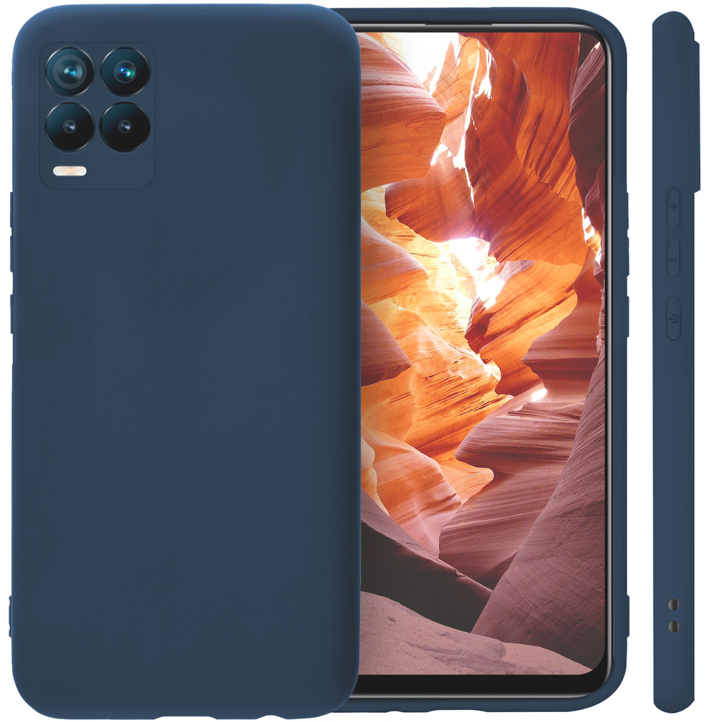 Мягкий Soft Touch чехол из силикона для REALME 8 / 8 PRO с бархатной подкладкой