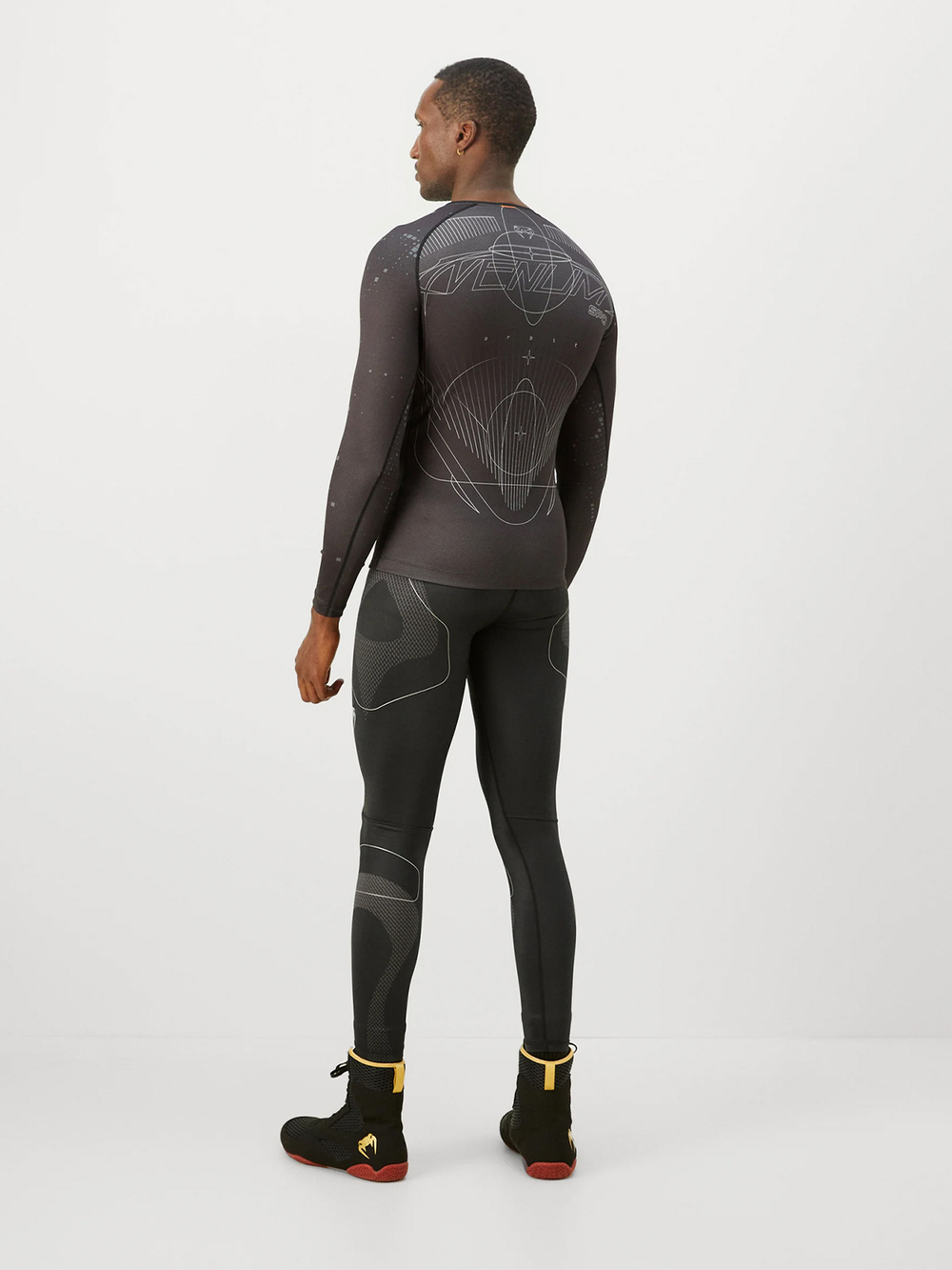 Шорты компрессионные Venum Midnight Fury Black/Grey/Silver
