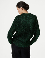 Свитер с круглым вырезом и блестящими деталями - Marks & Spencer