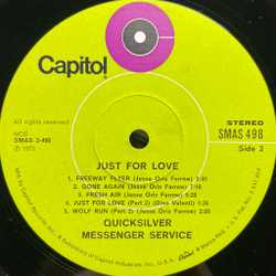 Виниловая пластинка Quicksilver Messenger Service ‎– Just For Love LP