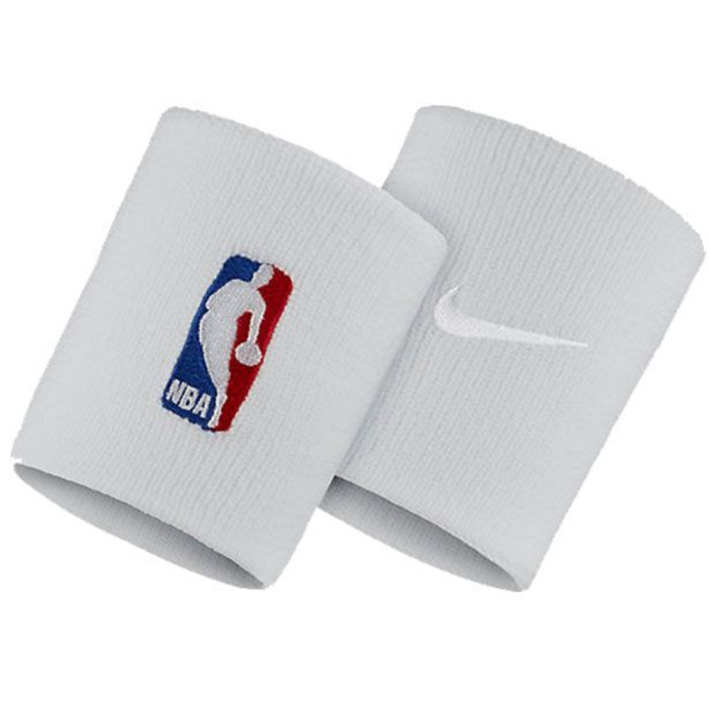 Напульсники NIKE Wristbands NBA, белый, N.KN.03.100