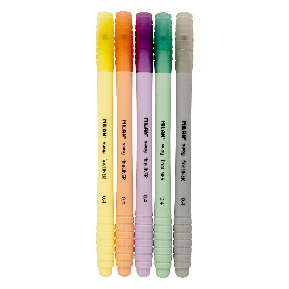 Набор линеров SWAY Fineliner Pastel 5 цв. 14 шт, в картонной упаковке, 06180414PS, Milan