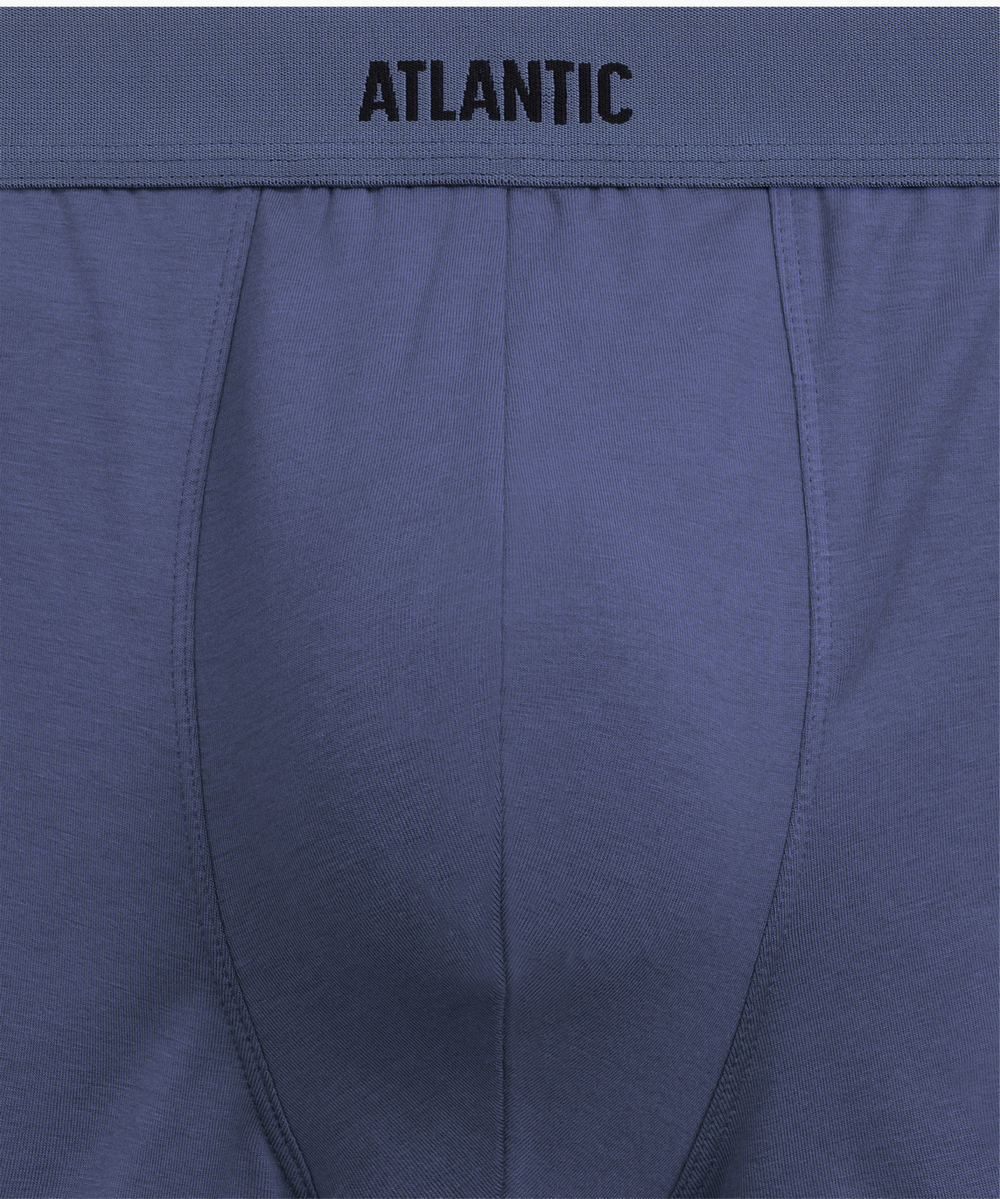 Мужские трусы шорты Atlantic, набор из 3 шт., хлопок, хаки + темно-голубые + холодный деним, 3MH-0111