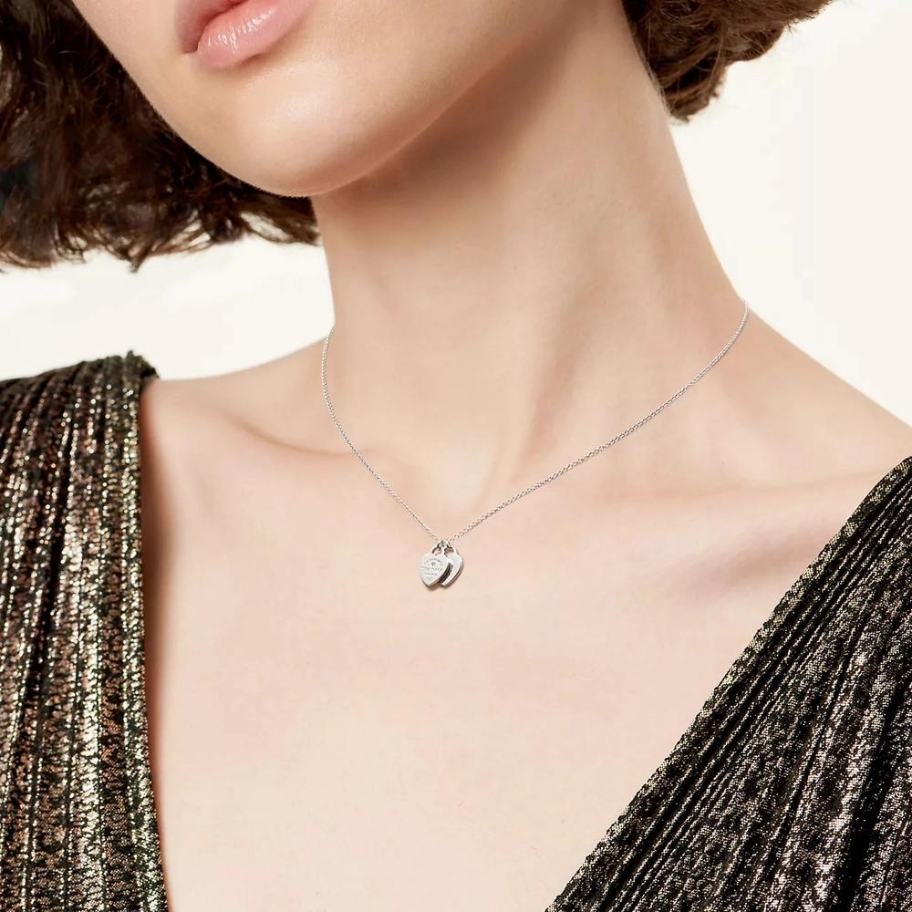 Подвеска из серебра с бриллиантом, Tiffany💠Единственная в наличии
