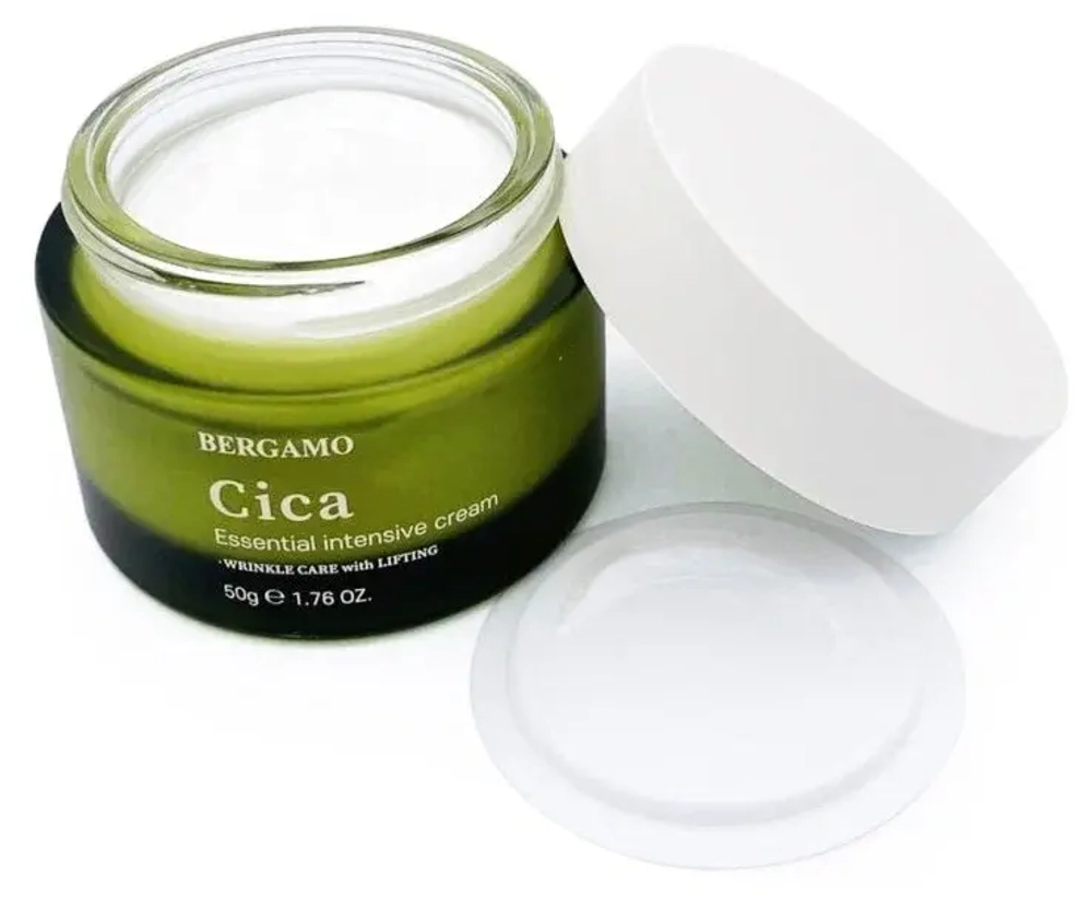 Bergamo Cica Essential Intensive, Крем для лица с центеллой азиатской 50 г